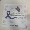 The poster with messages to loved ones. Photos by Kat Sheridan