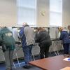 Residents vote at Town Hall. Photo by Kat Sheridan